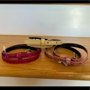 Girls belts (set of 3)